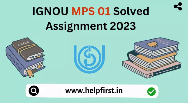 MPS 01 Solved Free Assignment