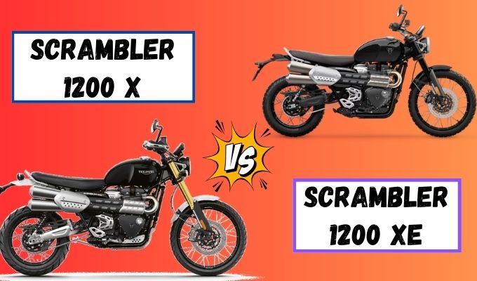 Triumph Scrambler 1200 X vs XE