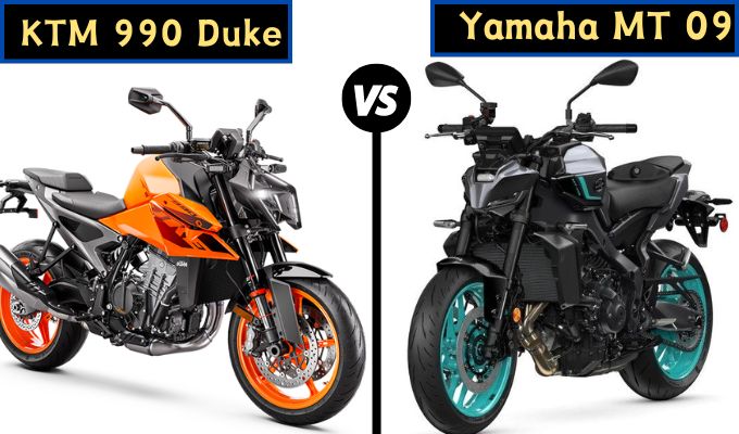 KTM 990 Duke vs Yamaha MT 09
