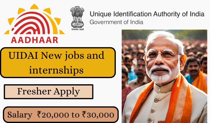 UIDAI Offers Jobs and Internships