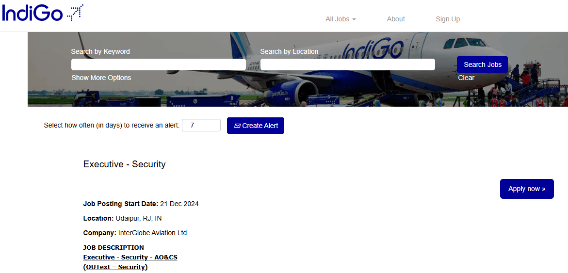 Indigo Airlines Recruitment 2025