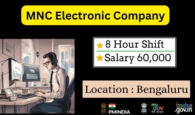 Job In MNC Electronic Company